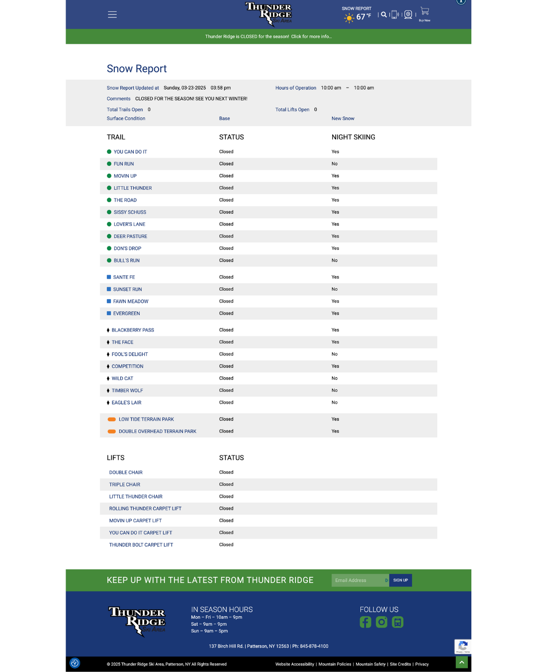 nxtConcepts Snow Reporting App snow report widget, ski resort trail report, real-time mountain conditions, lift status reporting, bike park trail status, mountain ops reporting software, nxtConcepts, SnoCountry integration, custom ski resort software, mountain conditions dashboard